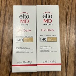 2x Elta MD UV Daily Broad Spectrum SPF 40 Tinted 1.7oz EXP 8/26 NEW in box